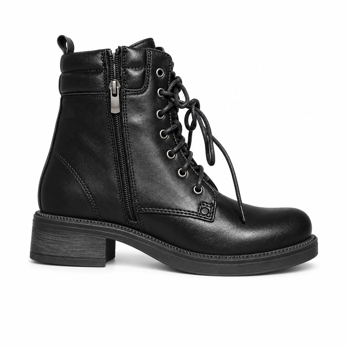 Women's Leather Boots 20WFD224318 Black