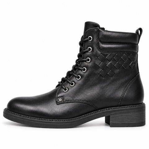 Women's Leather Boots 20WFD224318 Black