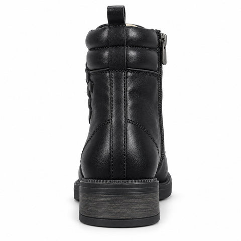 Women's Leather Boots 20WFD224318 Black