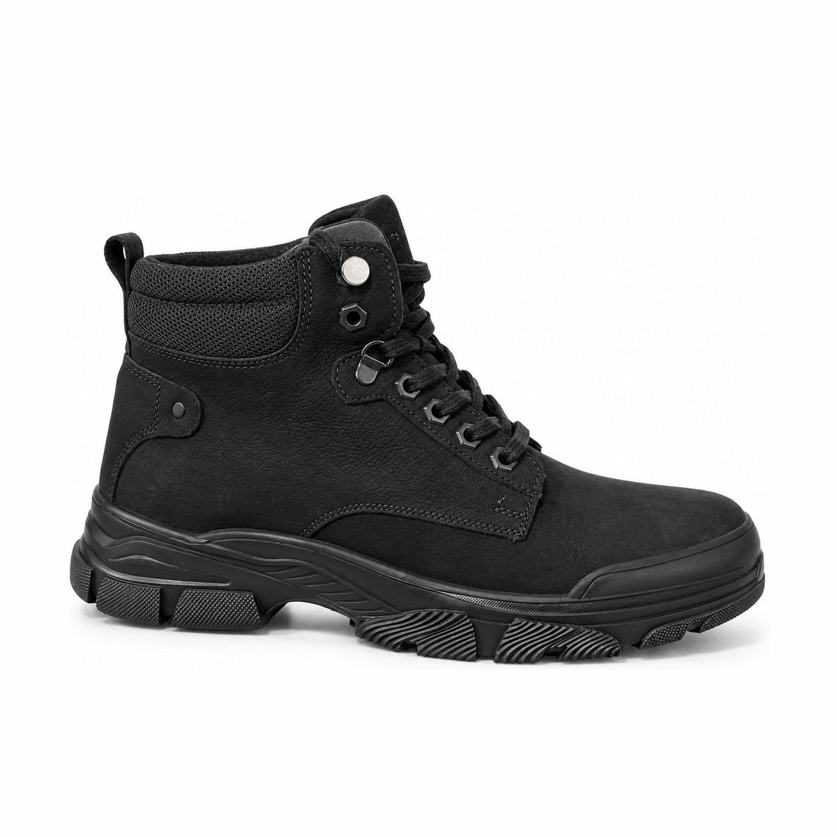 Men's Genuine Leather Shoes 21WFD6823V3 Black
