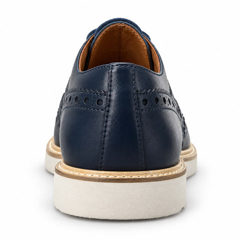 Men's Genuine Leather Shoes 22SFD628318 Navy Blue