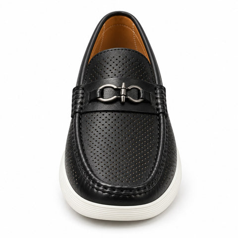 Men's Genuine Leather Shoes 22SFD6584DI Black