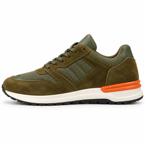 Men's Genuine Leather Shoes 22WFD624214 Khaki