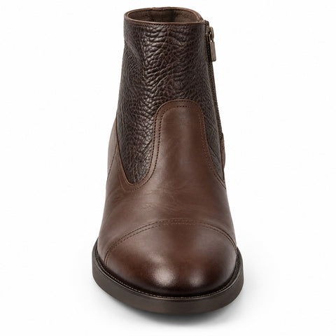 Men's Genuine Leather Shoes 22WFD650014 Brown
