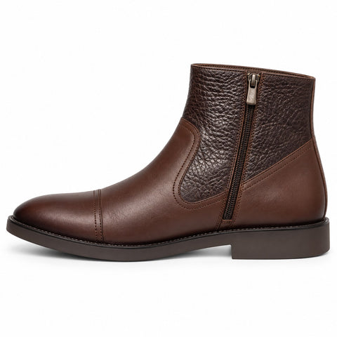 Men's Genuine Leather Shoes 22WFD650014 Brown