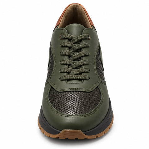 Men's Genuine Leather Shoes 22WFD694114 Green