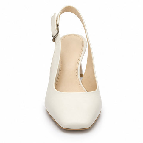 Women's Leather Shoes 21SFD131218 Cream