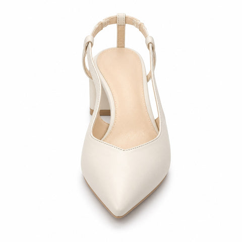Women's Leather Shoes 21SFD160718 Ecru