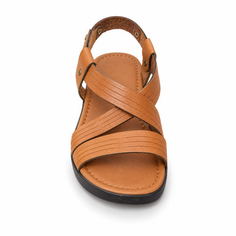 Women's Leather Shoes 22SFD330818 Tan