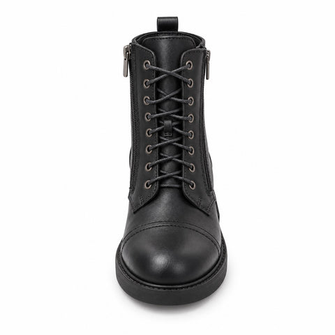 Women's Leather Boots 22WFD180418 Black