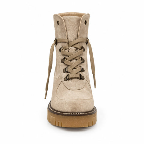 Women's Leather Shoes 21WFD151610 Beige