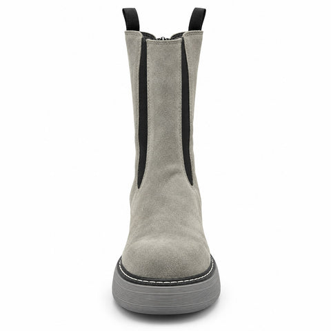 Women's Leather Shoes 21WFD185710 Grey